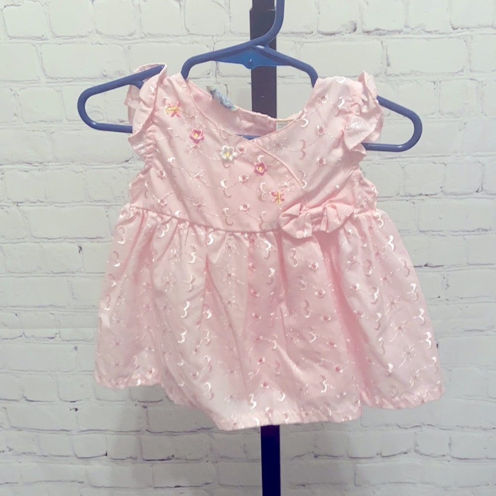 Little Lindsey eyelet floral dress